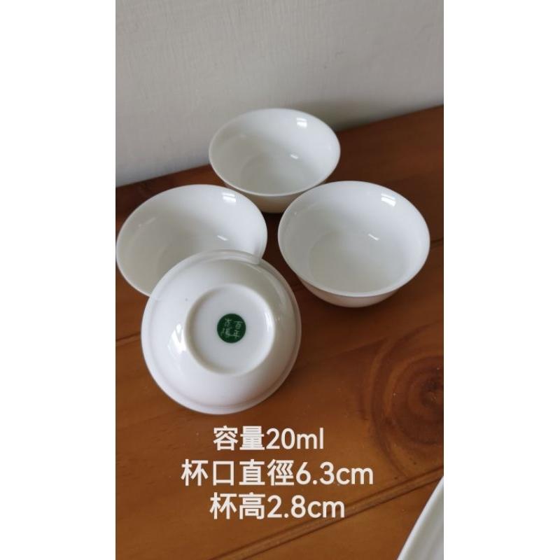 全新品，香港嶤陽茶行白瓷老人茶茶具組全套14件-細節圖6