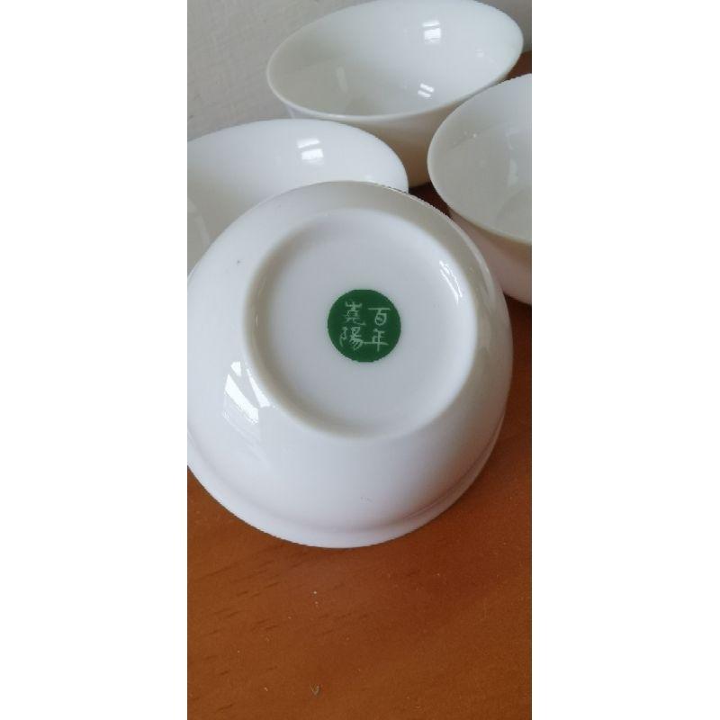 全新品，香港嶤陽茶行白瓷老人茶茶具組全套14件-細節圖9