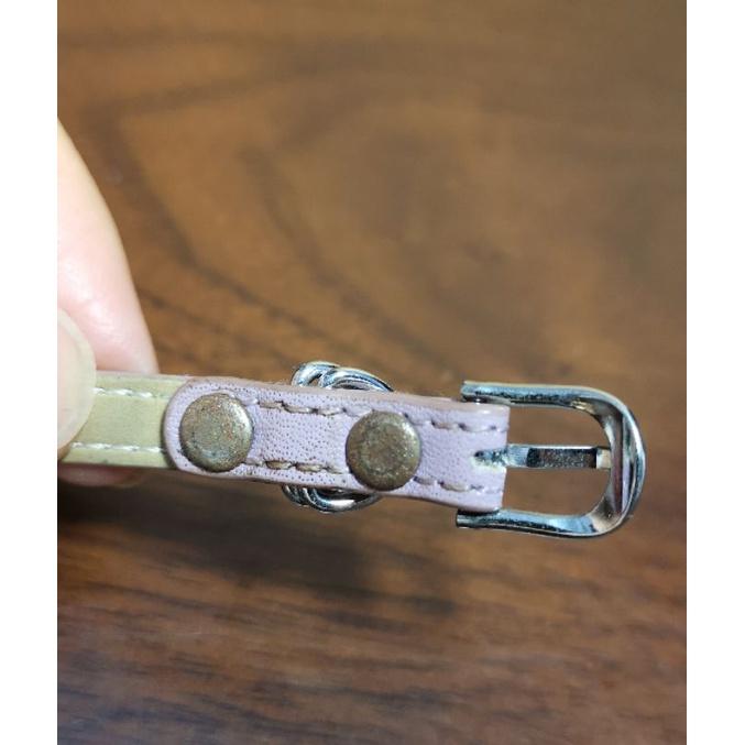 二手JOY❤️紫色皮手環+琺瑯字母-細節圖4