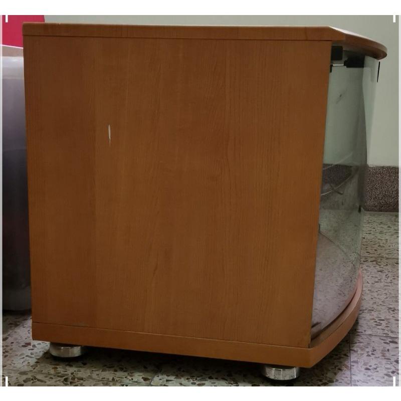 限上門自取！二手木作視聽設備收納櫃一個-細節圖3