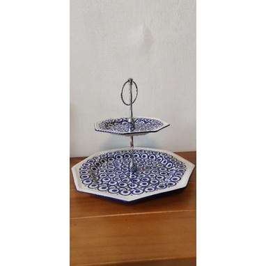 全新下午茶點心陶瓷展示盤架-細節圖2