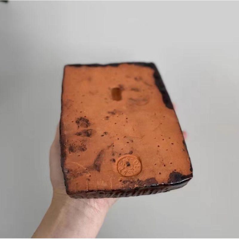 瑞典產，中古UE紅陶土掛畫，主題：溫馨一家三口-細節圖6