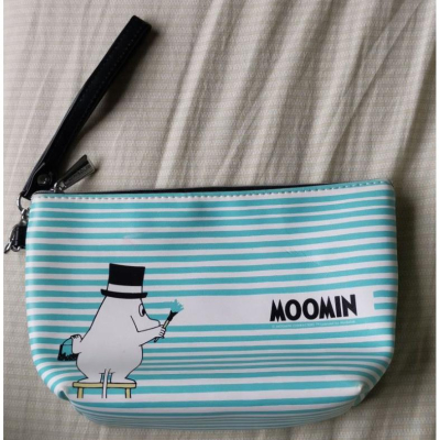 二手Moomin嚕嚕米寬底化妝包