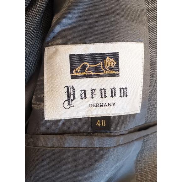 二手Parnum男士全套深灰色48號西服，臺灣製造-細節圖6