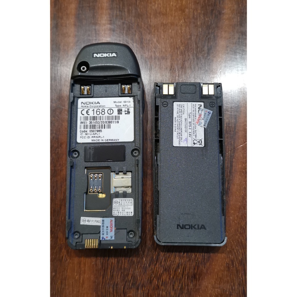 故障零件機，德國製，地表最神勇經典手機NOKIA 6310i，現貨兩支，單支售價2,000元，隨機出貨，不挑機-細節圖6