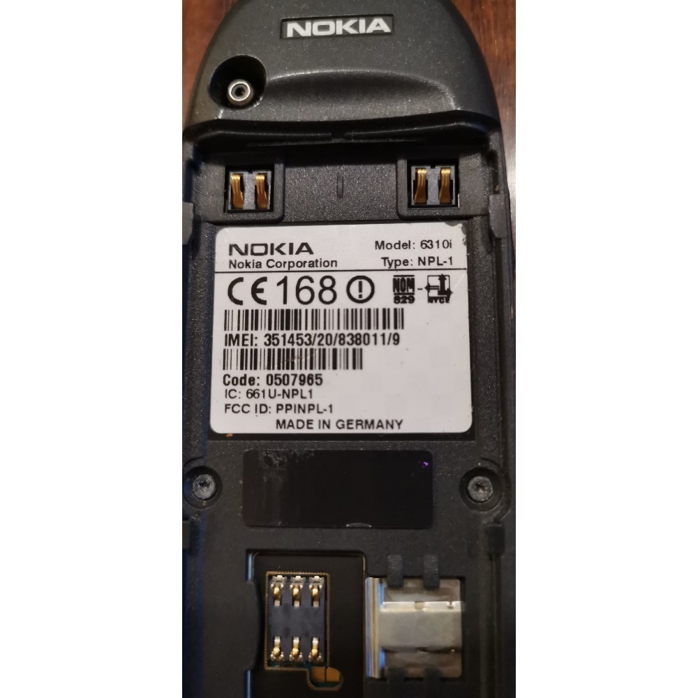 故障零件機，德國製，地表最神勇經典手機NOKIA 6310i，現貨兩支，單支售價2,000元，隨機出貨，不挑機-細節圖7