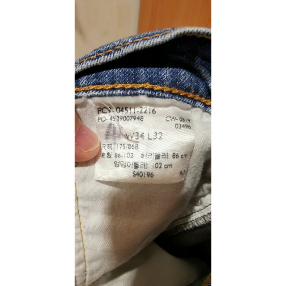 二手男士牛仔褲，LEVI＇S SLIM FIT 511 尺寸175/86B-細節圖7