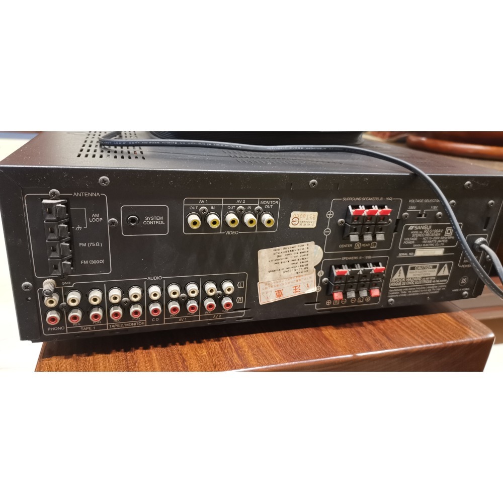 限上門自取！二手商品，山水SANSUI擴大機，型號RZ-5100AV-細節圖4