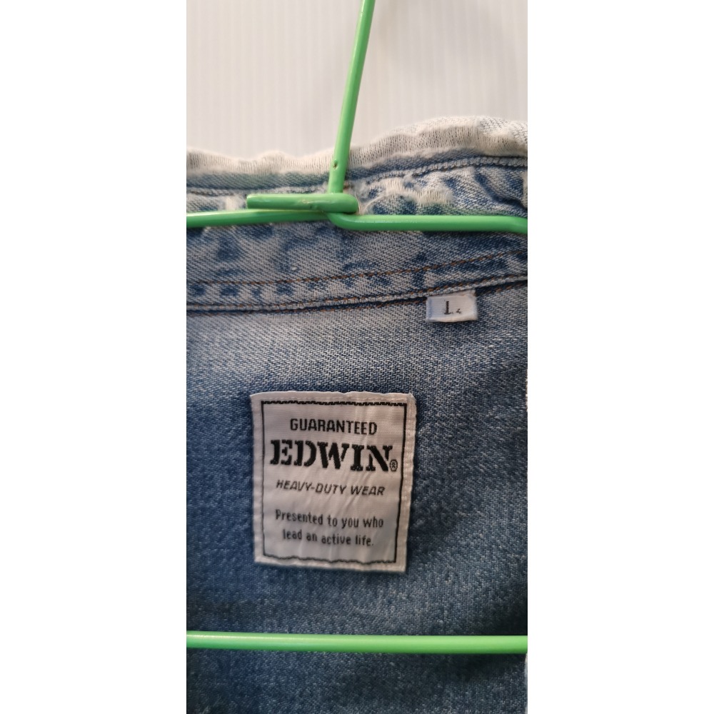 二手Edwin男士牛仔布長袖上衣-細節圖5