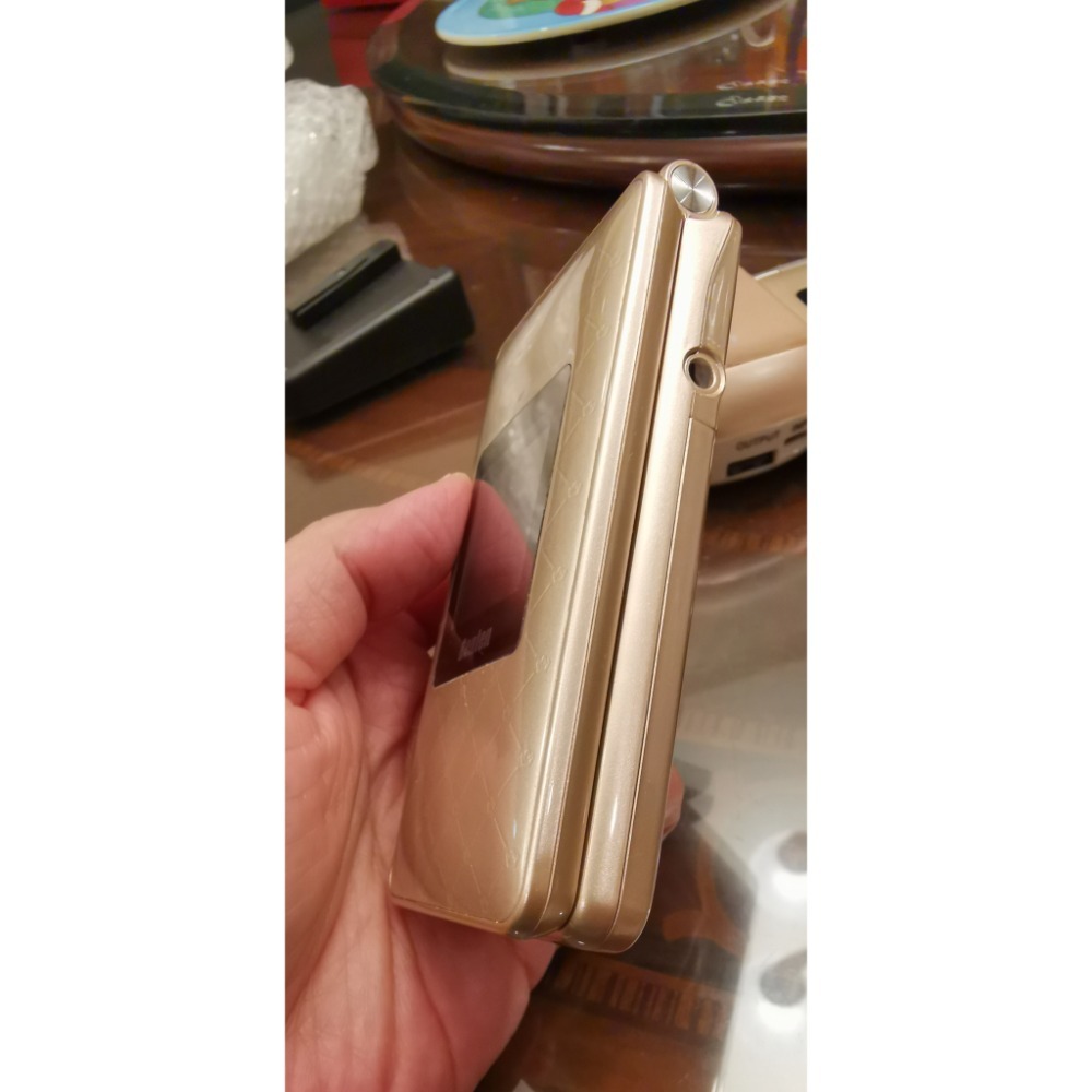 二手故障零件機，BENTEN W650金色菱格紋折疊機，無電池和電源線-細節圖4