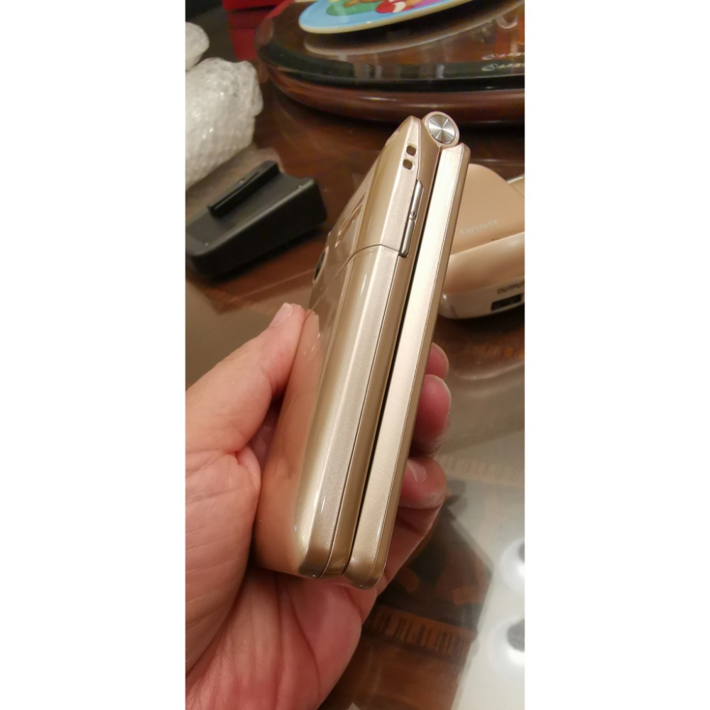 二手故障零件機，BENTEN W650金色菱格紋折疊機，無電池和電源線-細節圖5