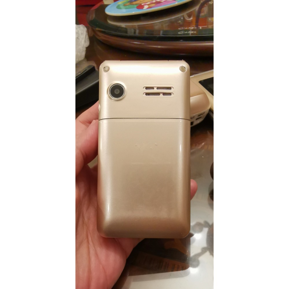 二手故障零件機，BENTEN W650金色菱格紋折疊機，無電池和電源線-細節圖6