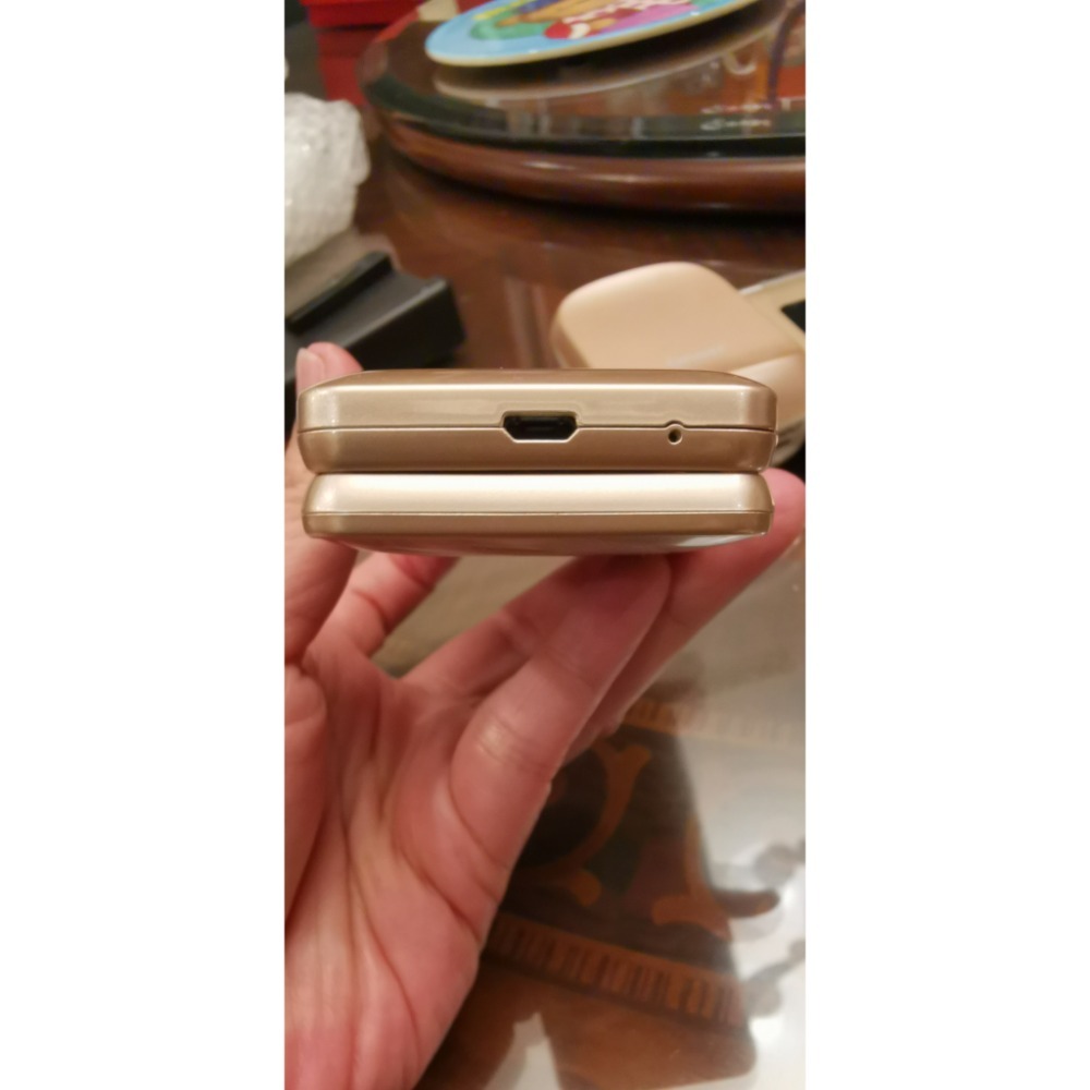 二手故障零件機，BENTEN W650金色菱格紋折疊機，無電池和電源線-細節圖7