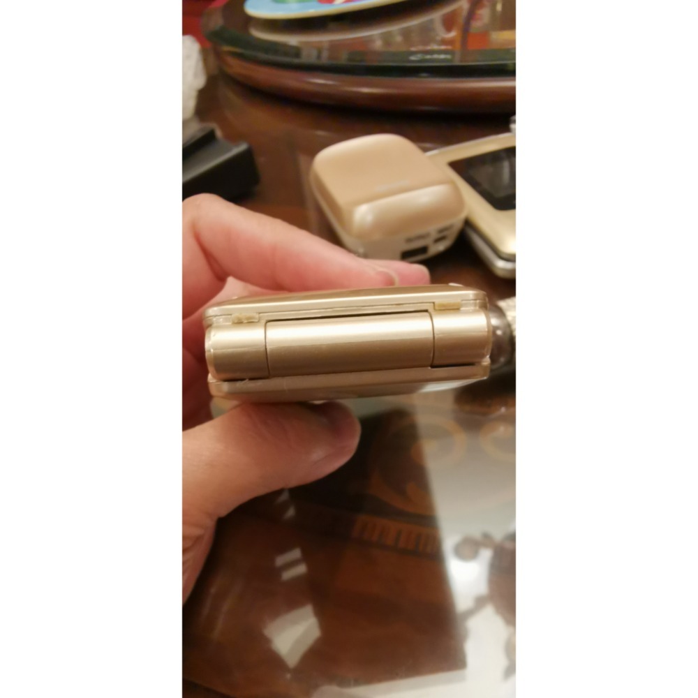 二手故障零件機，BENTEN W650金色菱格紋折疊機，無電池和電源線-細節圖8