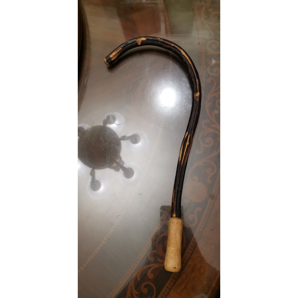 二手商品，不銹鋼經絡敲打棒+木質穴位按摩棒，兩款合售不拆賣-細節圖4