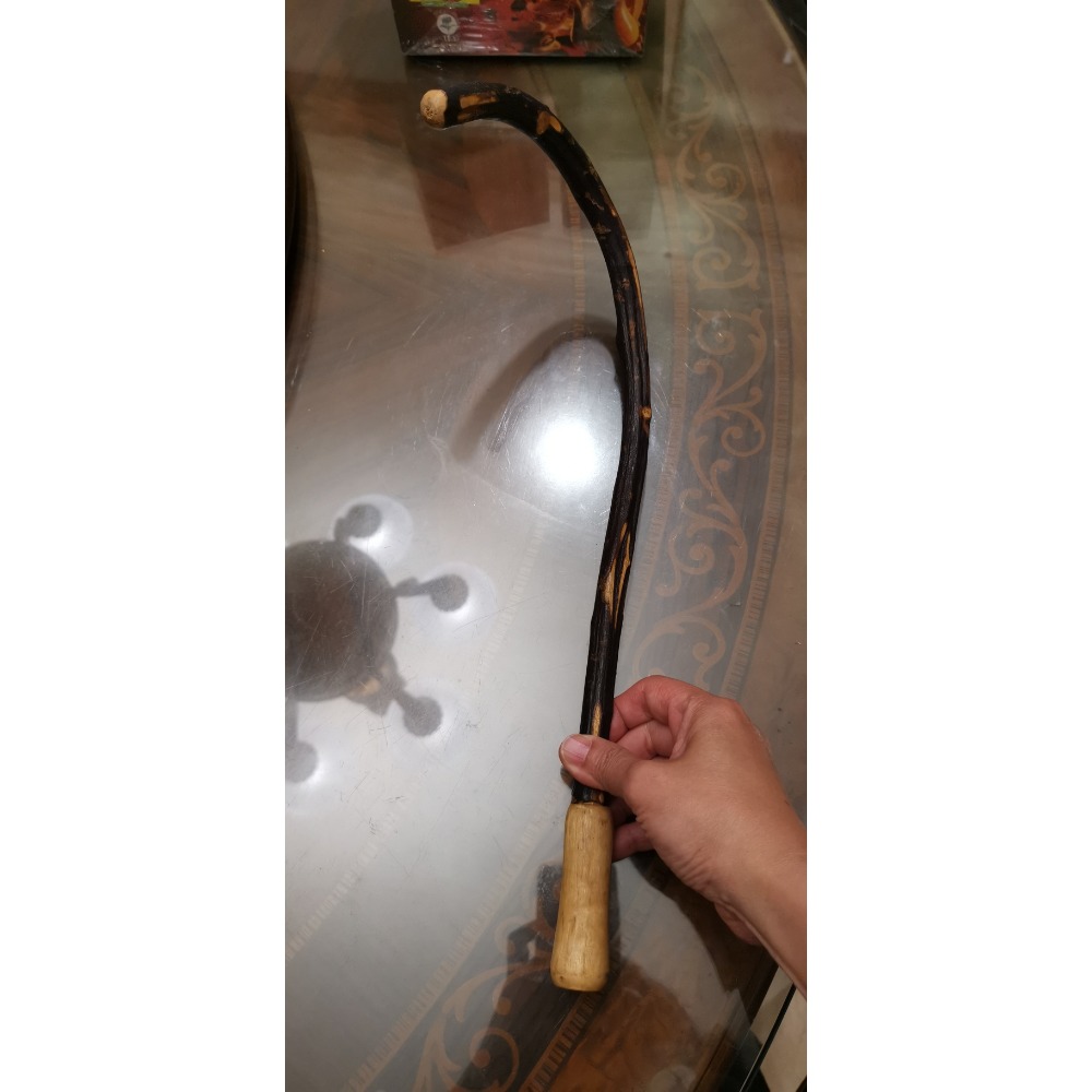 二手商品，不銹鋼經絡敲打棒+木質穴位按摩棒，兩款合售不拆賣-細節圖5