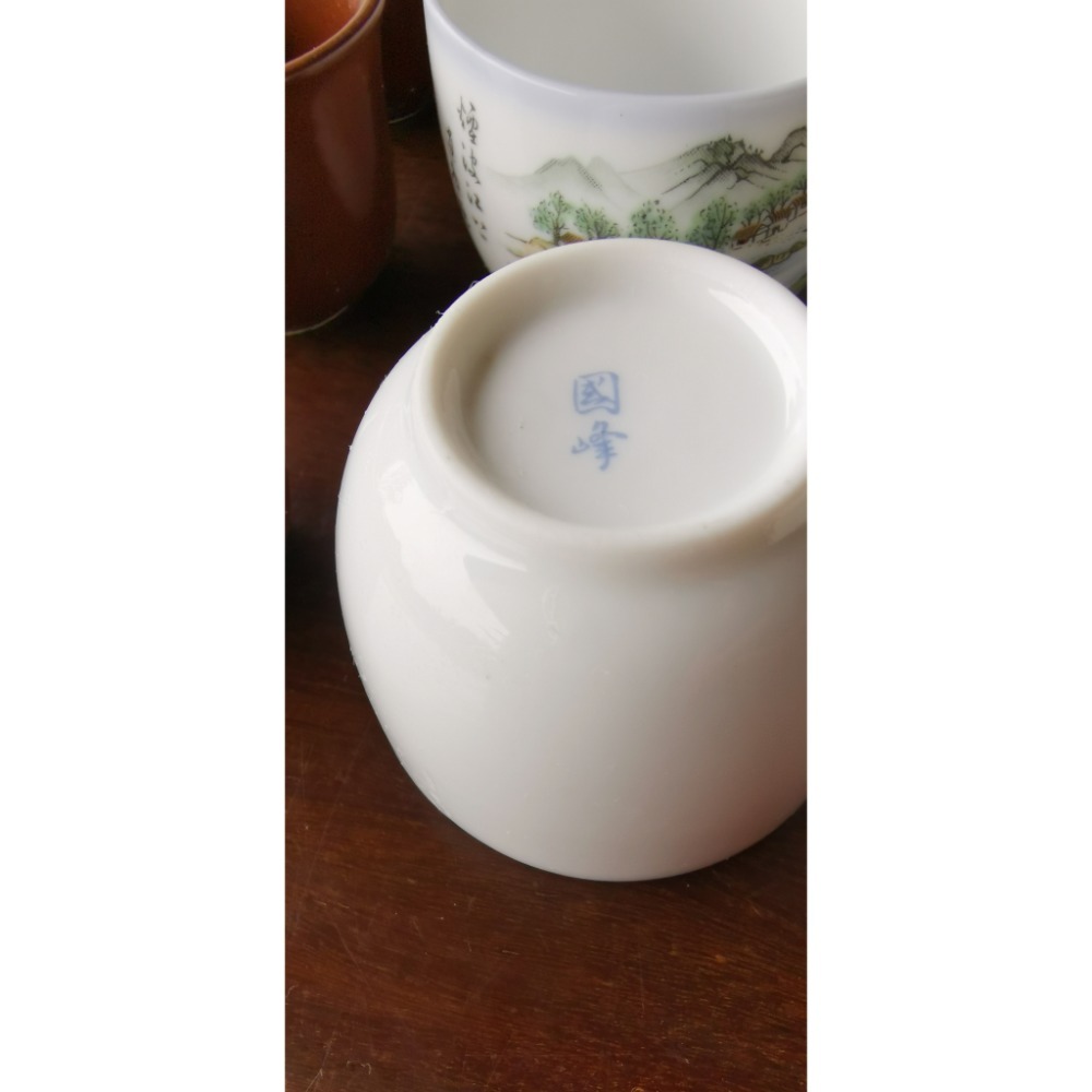 二手老人茶小茶杯，九個打包一起賣-細節圖5