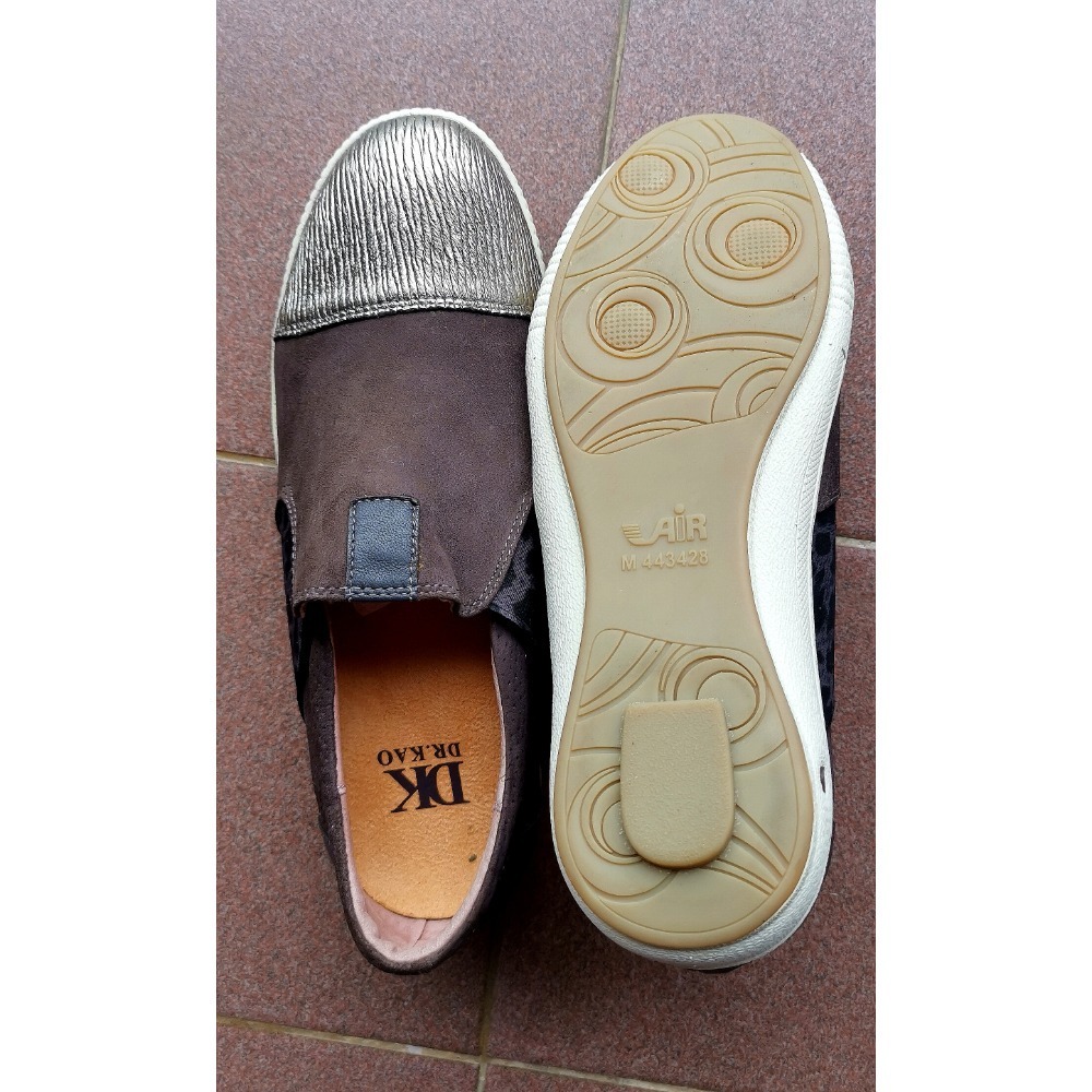 二手女鞋，DK高博士豹紋相間羊皮空氣女鞋，尺碼37.5號-細節圖2