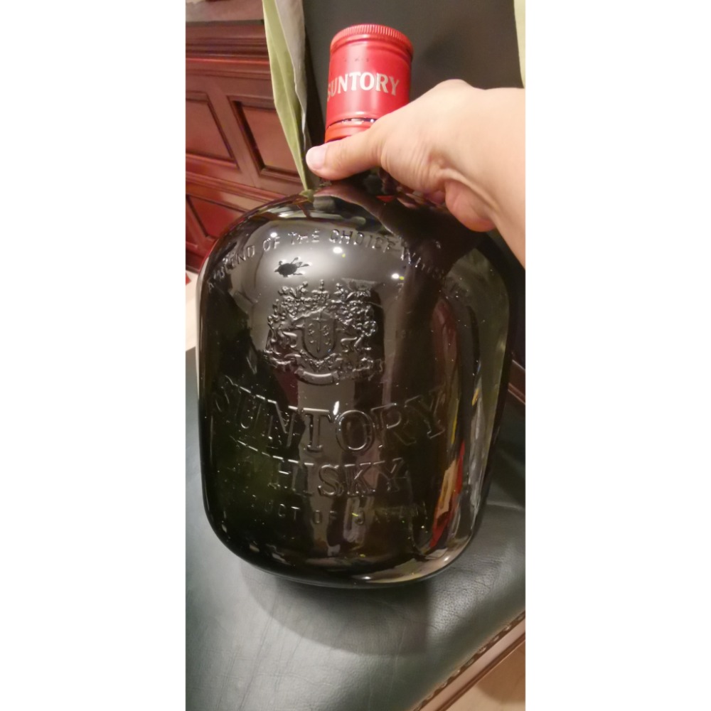 罕見稀有空酒瓶，SUNTORY Limited Old Whiskey 4000ml裝-細節圖2