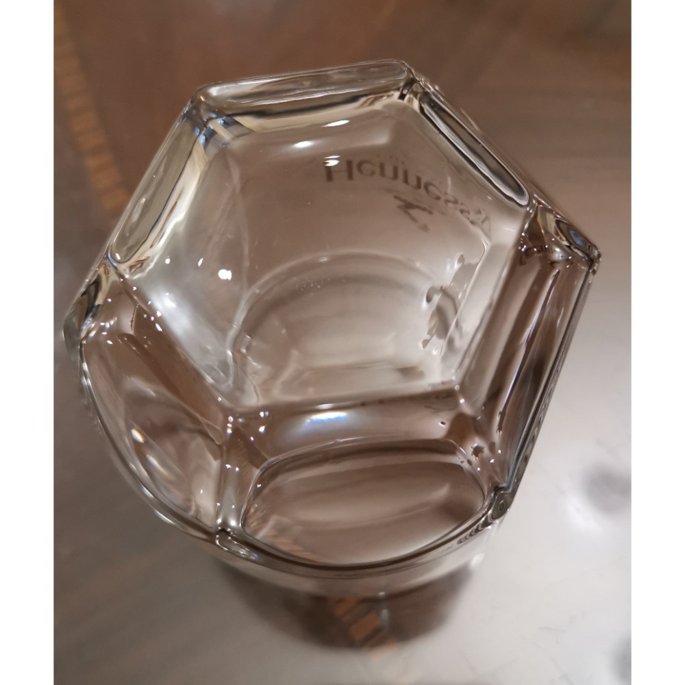 二手酒杯，Hennessy Cognac六角玻璃杯，每個售價80元，現貨12個-細節圖5