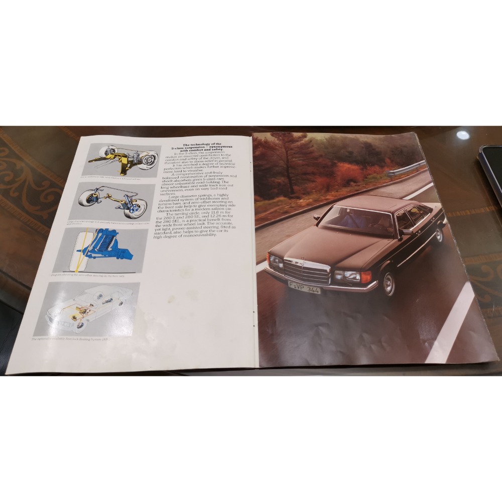 老時光收藏品，1984年賓士280S英文版目錄，全網唯一-細節圖2