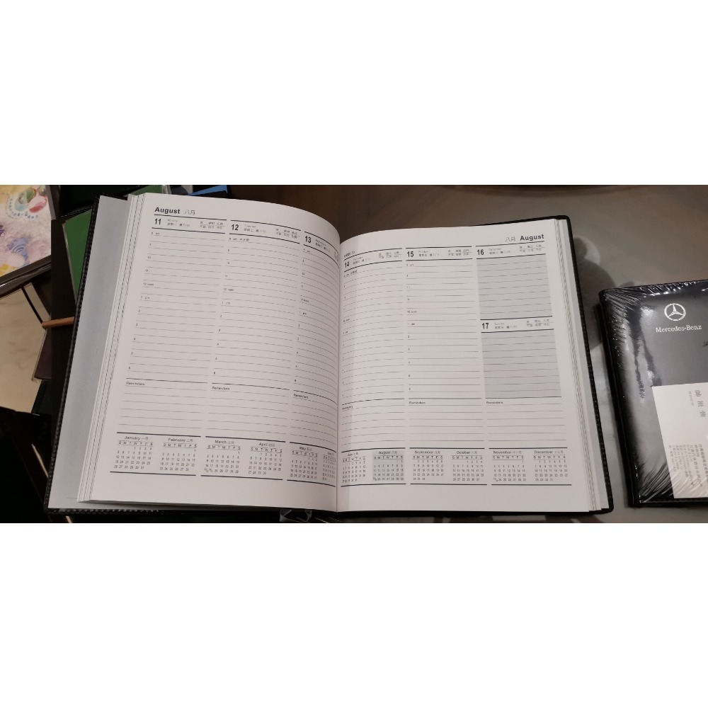 全新商品，2003年賓士行事曆，大小兩本一起賣-細節圖4