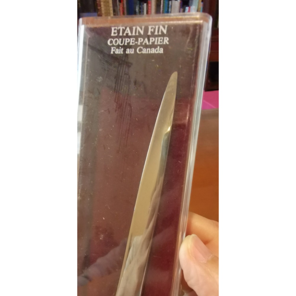 老收藏全新品，加拿大製造拆信刀，鴨群圖案，做工精致-細節圖3