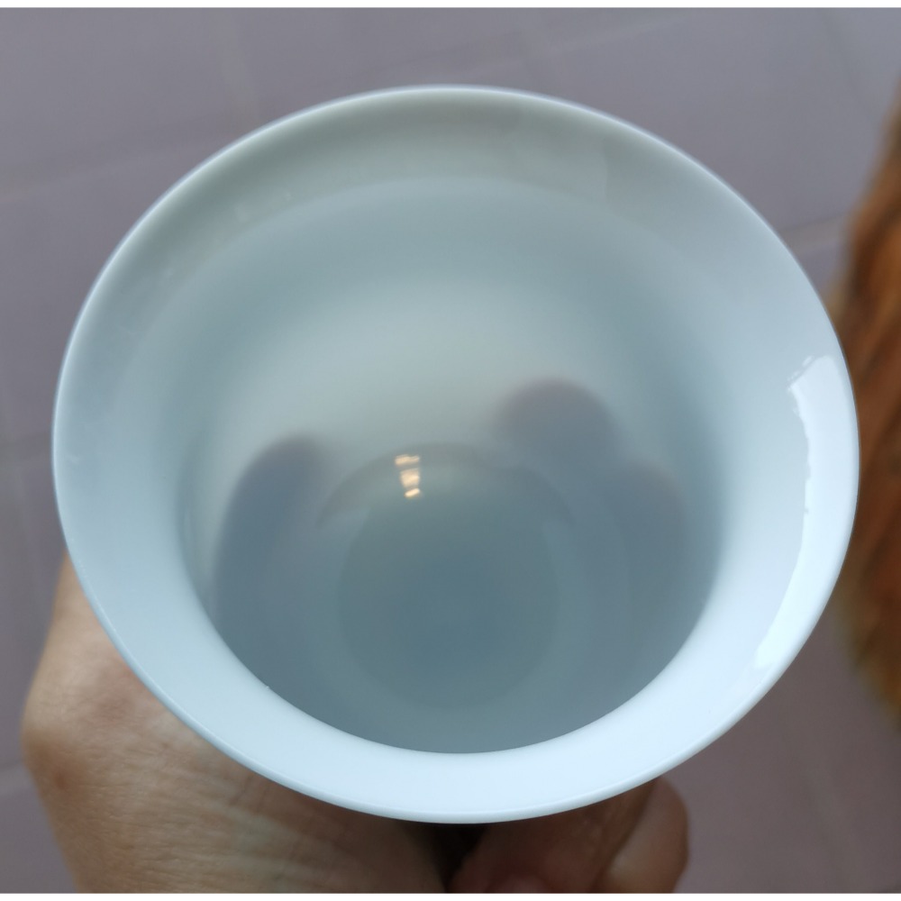 二手輕薄骨瓷茶杯，竹子圖案，五個打包一起賣，茶杯容量約100ml-細節圖3