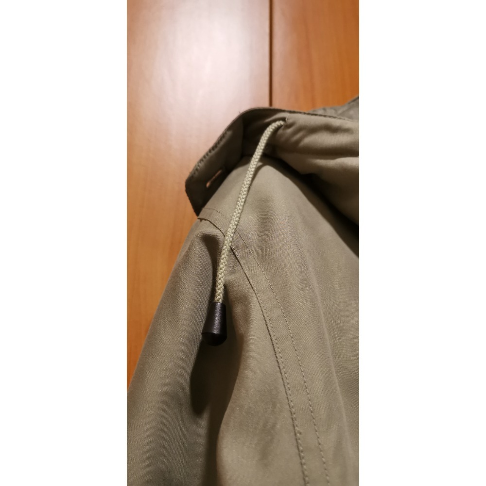 二手男士冬季外套，Arnold Palmer連帽鋪棉菱格紋內裏保暖外套，尺碼M號-細節圖7