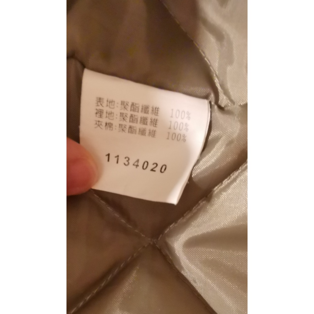 二手男士冬季外套，Arnold Palmer連帽鋪棉菱格紋內裏保暖外套，尺碼M號-細節圖8