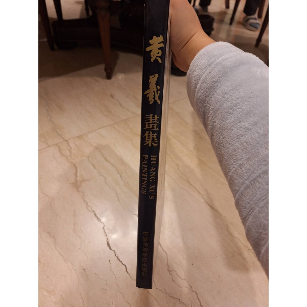 二手精裝硬殼畫冊附書盒/黃羲畫冊-細節圖5