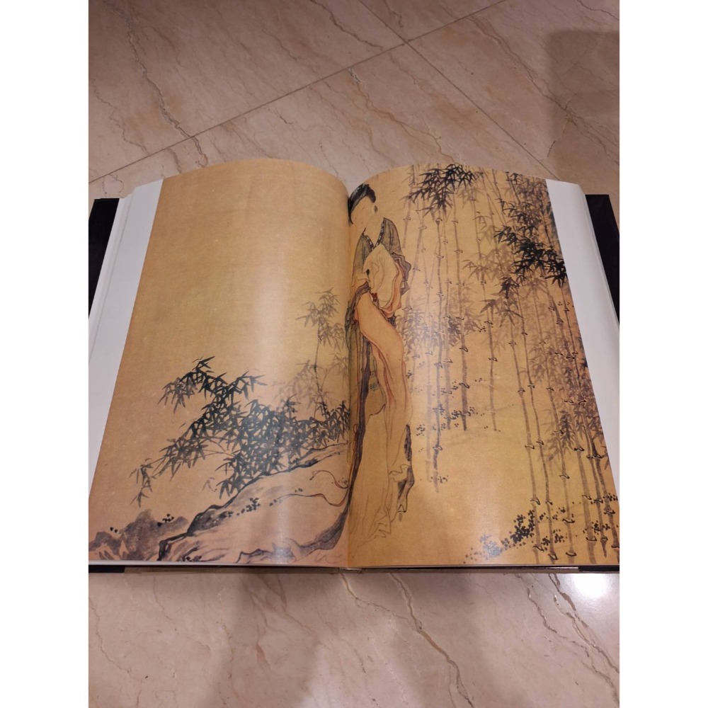 二手精裝硬殼畫冊附書盒/黃羲畫冊-細節圖9