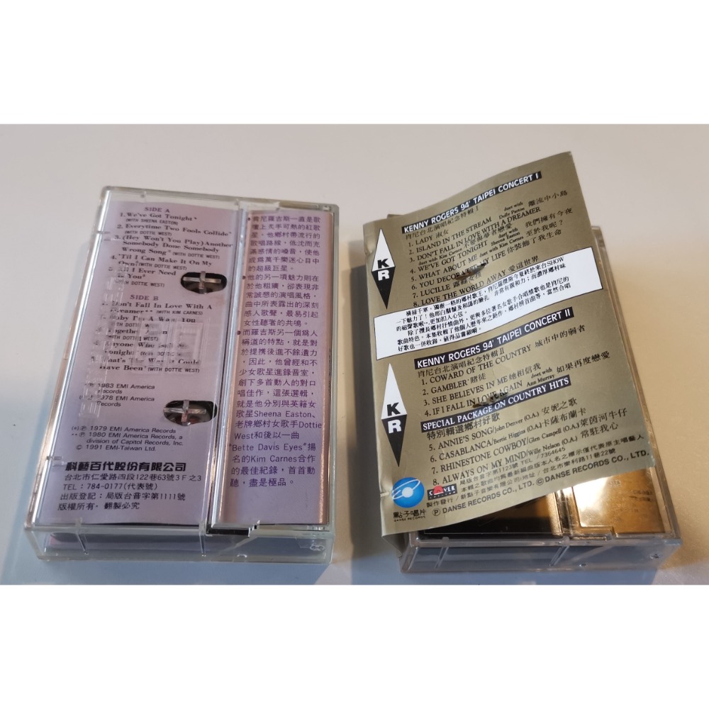 二手西洋錄音帶，Kenny Rogers專輯，兩盒打包一起賣-細節圖2