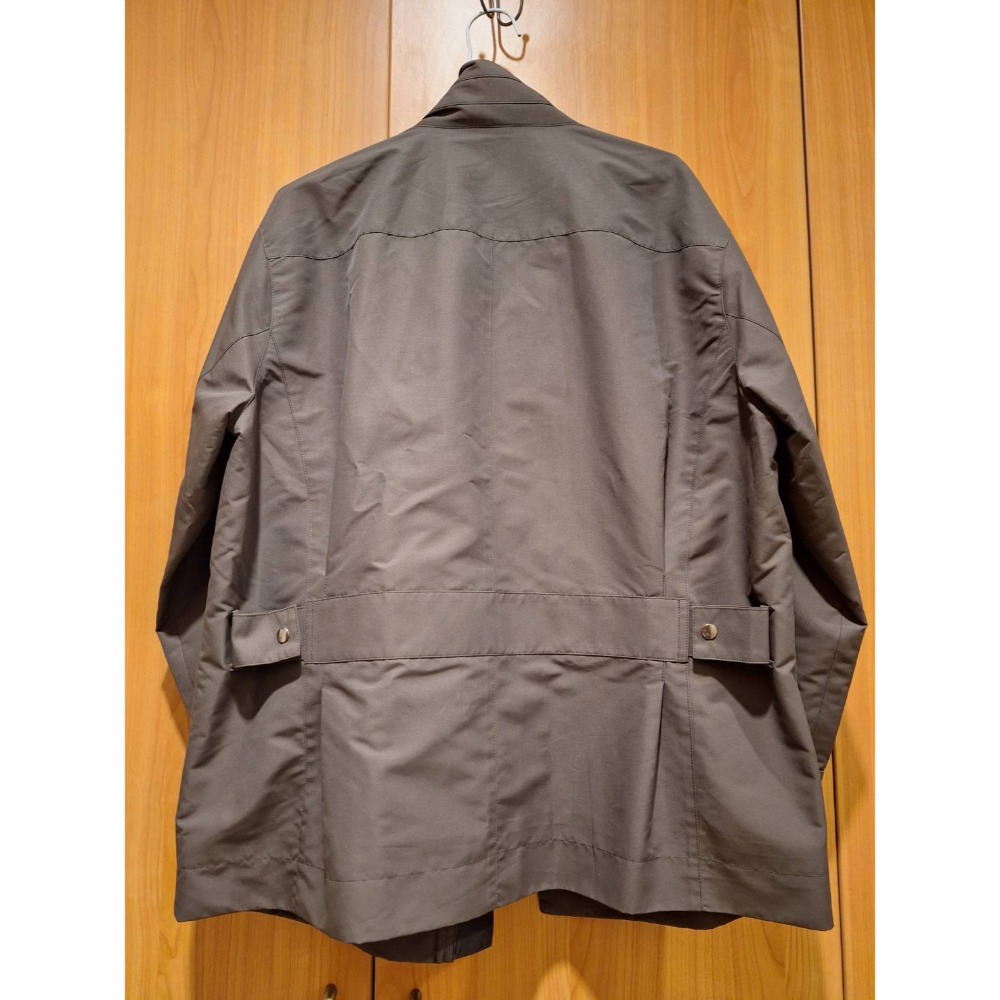 二手男士精品深咖啡色短版風衣, PIERRE BALMAIN GOLD LABEL,尺碼52號-細節圖3
