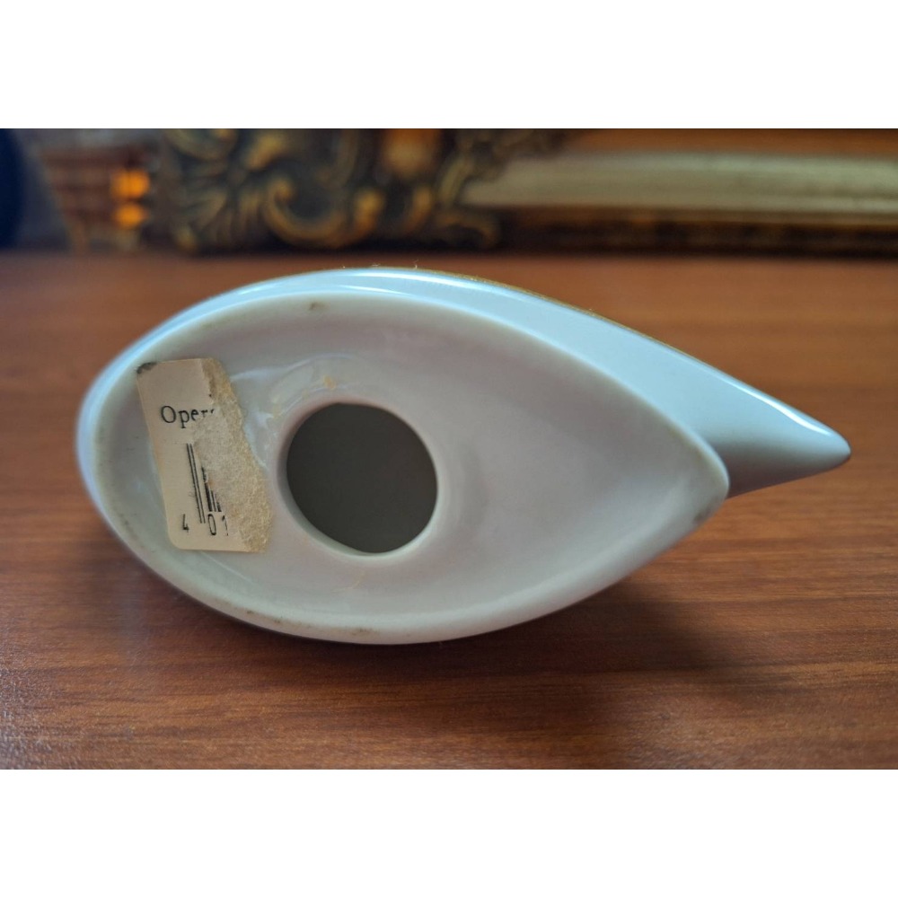 二手商品, 白天鵝帶金邊小擺飾, 商品狀況良好, 可當首飾收納架-細節圖4