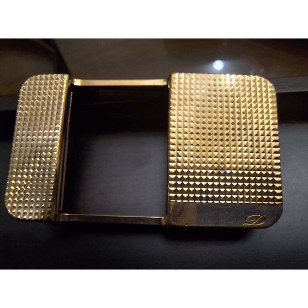 二手商品, 法國製造, S. T. Dupont鍍金皮帶頭-細節圖2