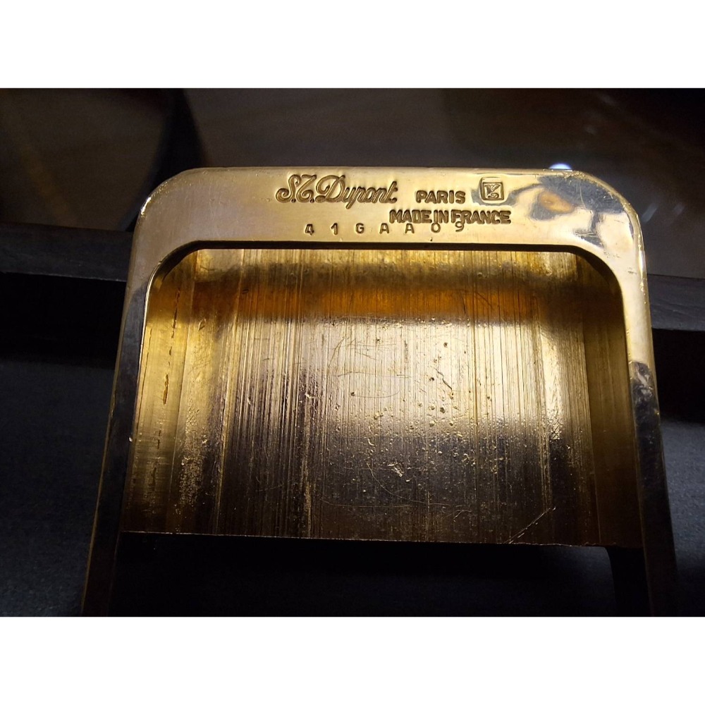 二手商品, 法國製造, S. T. Dupont鍍金皮帶頭-細節圖4