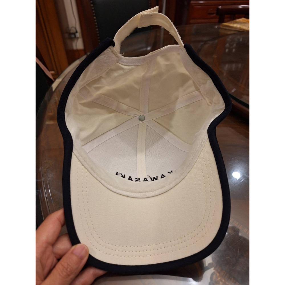 全新商品, 米白色滾黑邊KAWASAKI棒球帽-細節圖3