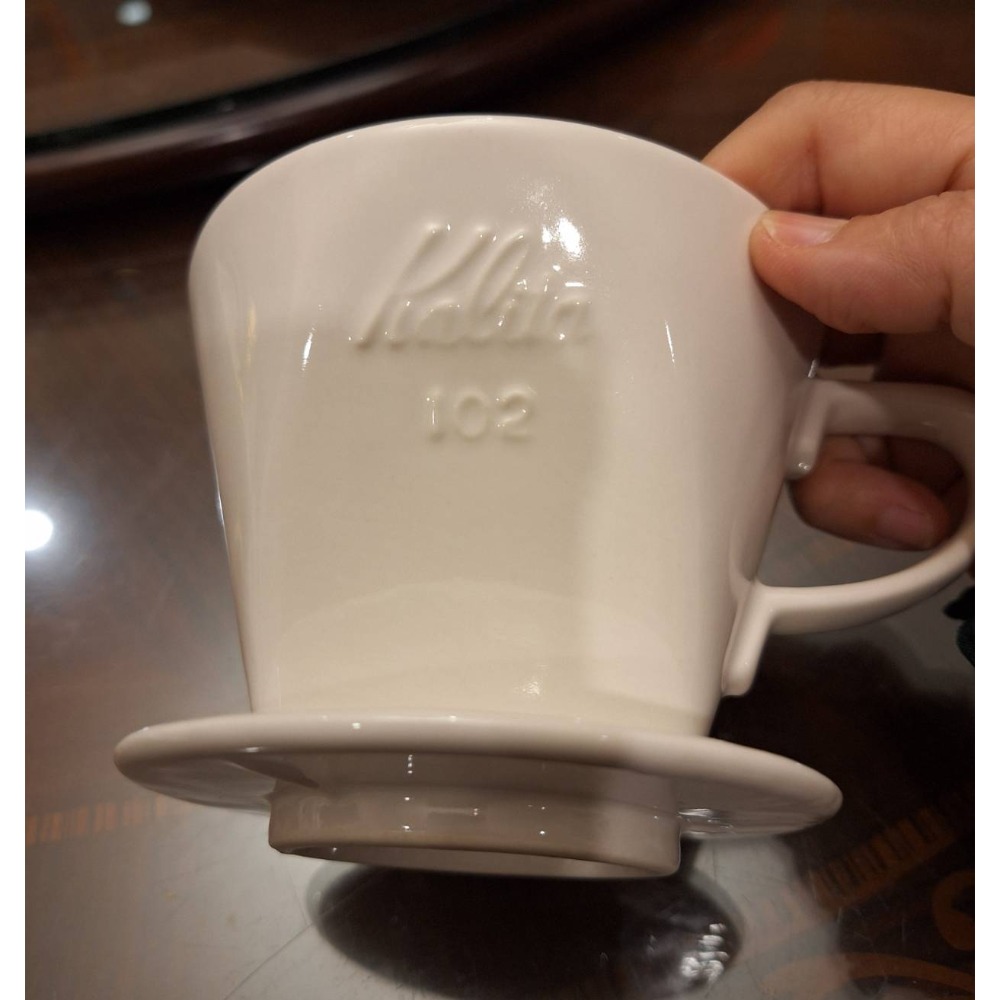 Kalita 102白色陶瓷梯形咖啡濾杯-細節圖2