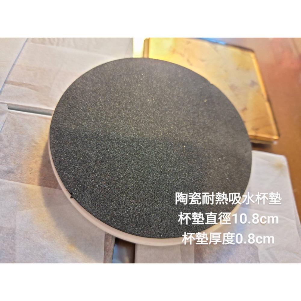 全新商品, 正方形玻璃杯墊四個+圓形陶瓷耐熱杯墊一個, 五個打包一起賣-細節圖5