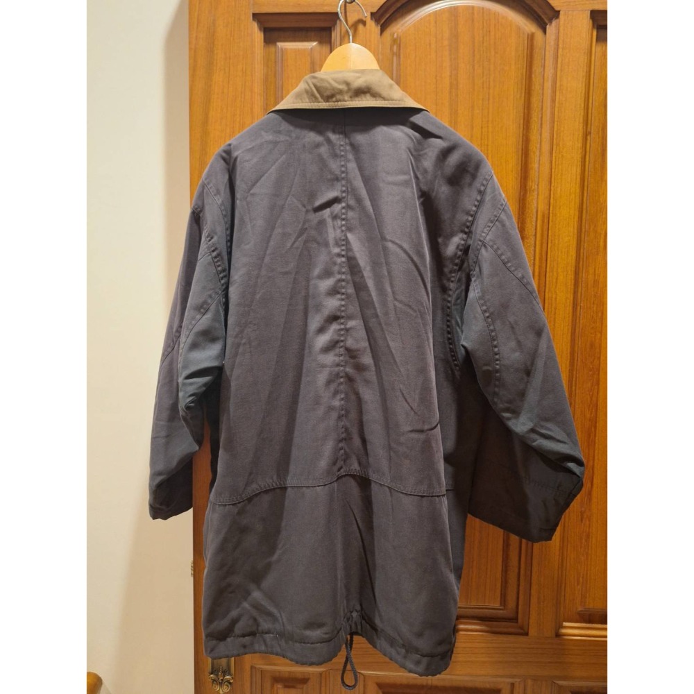 二手PIERRE BALMAIN男士春、秋季黑色中長版外套-細節圖2