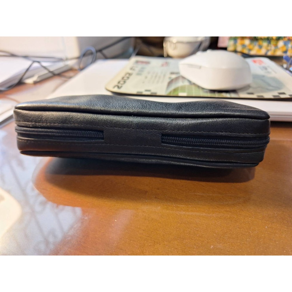 二手商品, 德國製造雪茄用具黑色真皮收納包+雪茄剪,兩樣商品打包一起賣-細節圖3