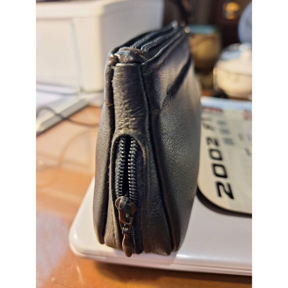 二手商品, 德國製造雪茄用具黑色真皮收納包+雪茄剪,兩樣商品打包一起賣-細節圖5