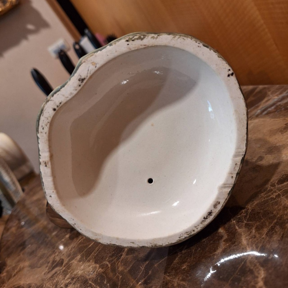 二手HOMCO陶偶, 肩挑水桶的老農夫. 無廠標-細節圖8