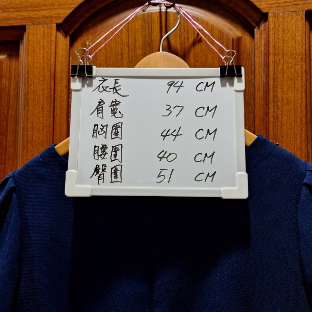 Vintage老時光, 二手女士古著短袖洋裝, 台灣製造, 尺碼L號-細節圖9