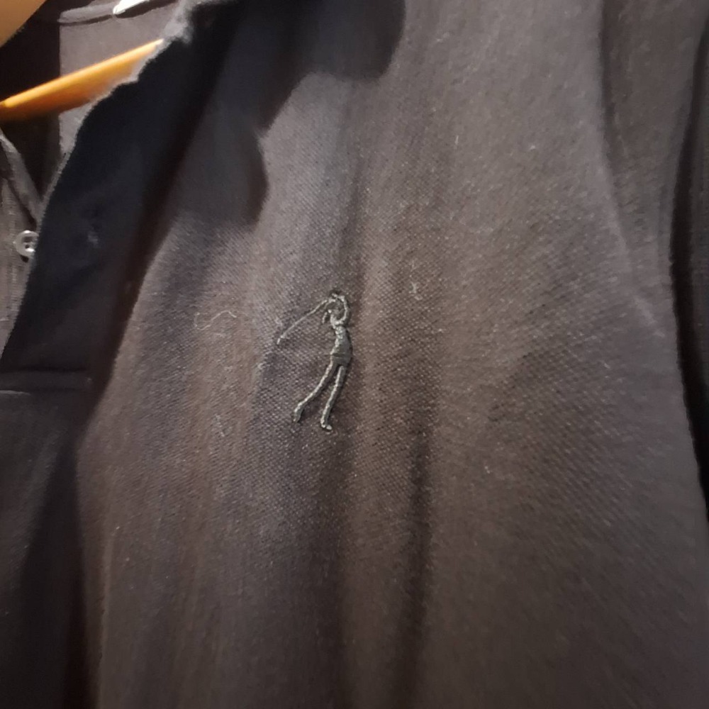 二手衣, 女士黑色長袖POLO衫,尺碼XXL號-細節圖4