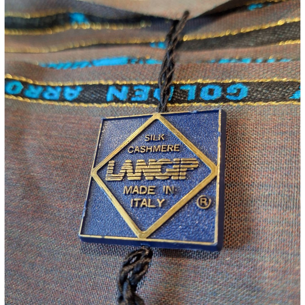 全新商品,義大利製造, LANCIP金箭 SUPER 130 MINK & CASHMERE夏季羊毛鐵灰色布料一塊-細節圖2