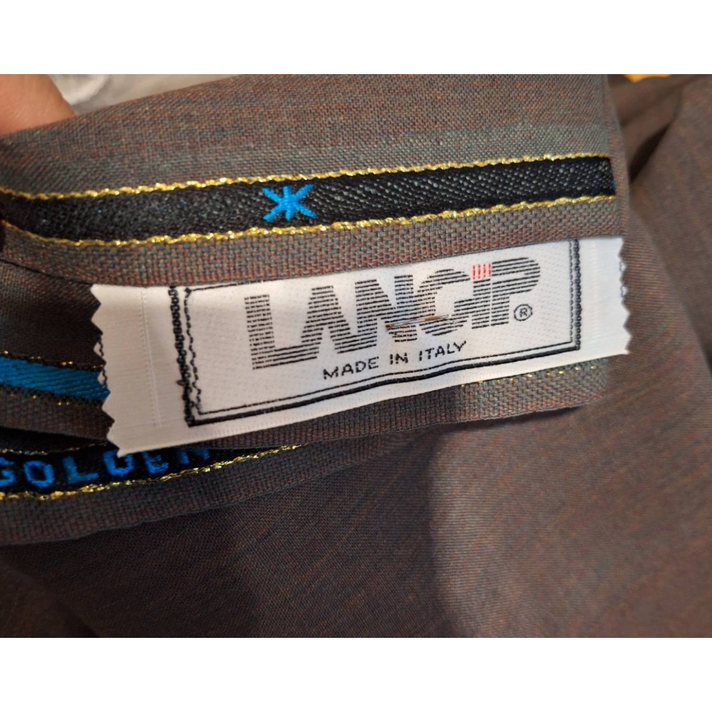 全新商品,義大利製造, LANCIP金箭 SUPER 130 MINK & CASHMERE夏季羊毛鐵灰色布料一塊-細節圖3