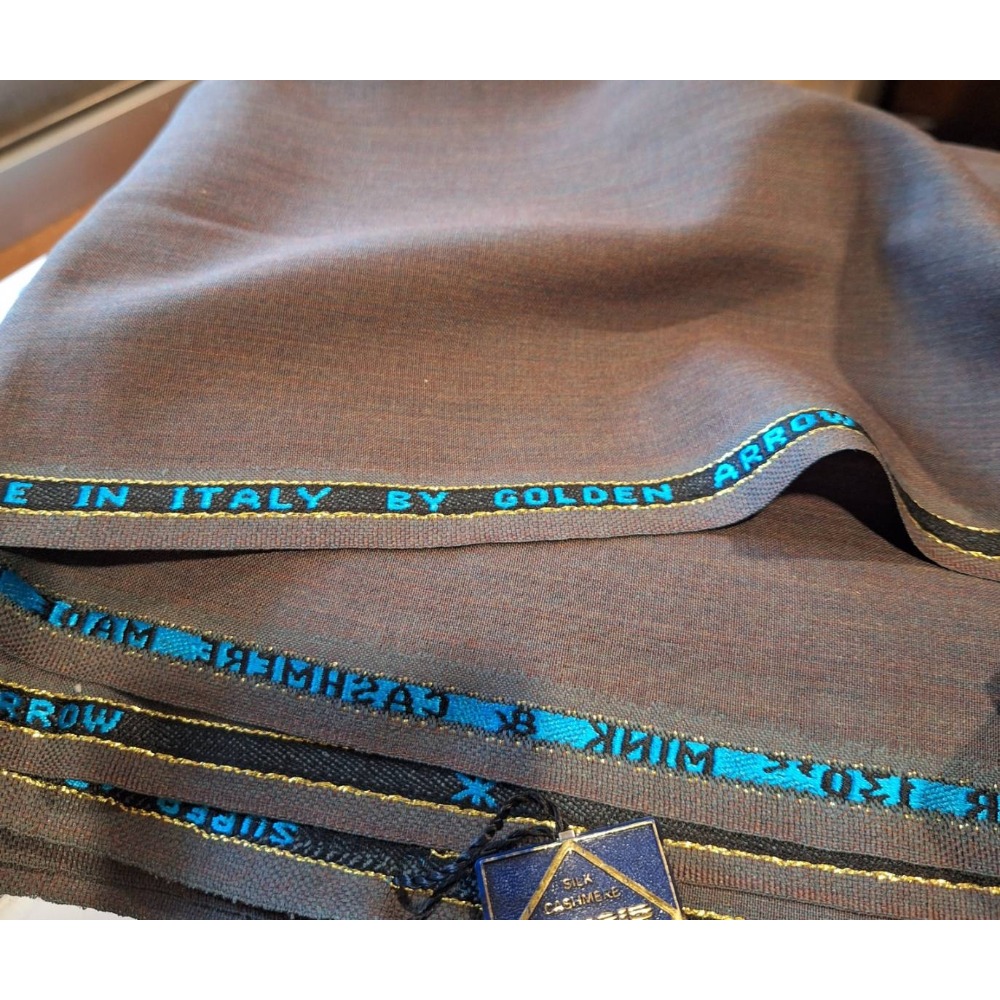 全新商品,義大利製造, LANCIP金箭 SUPER 130 MINK & CASHMERE夏季羊毛鐵灰色布料一塊-細節圖5