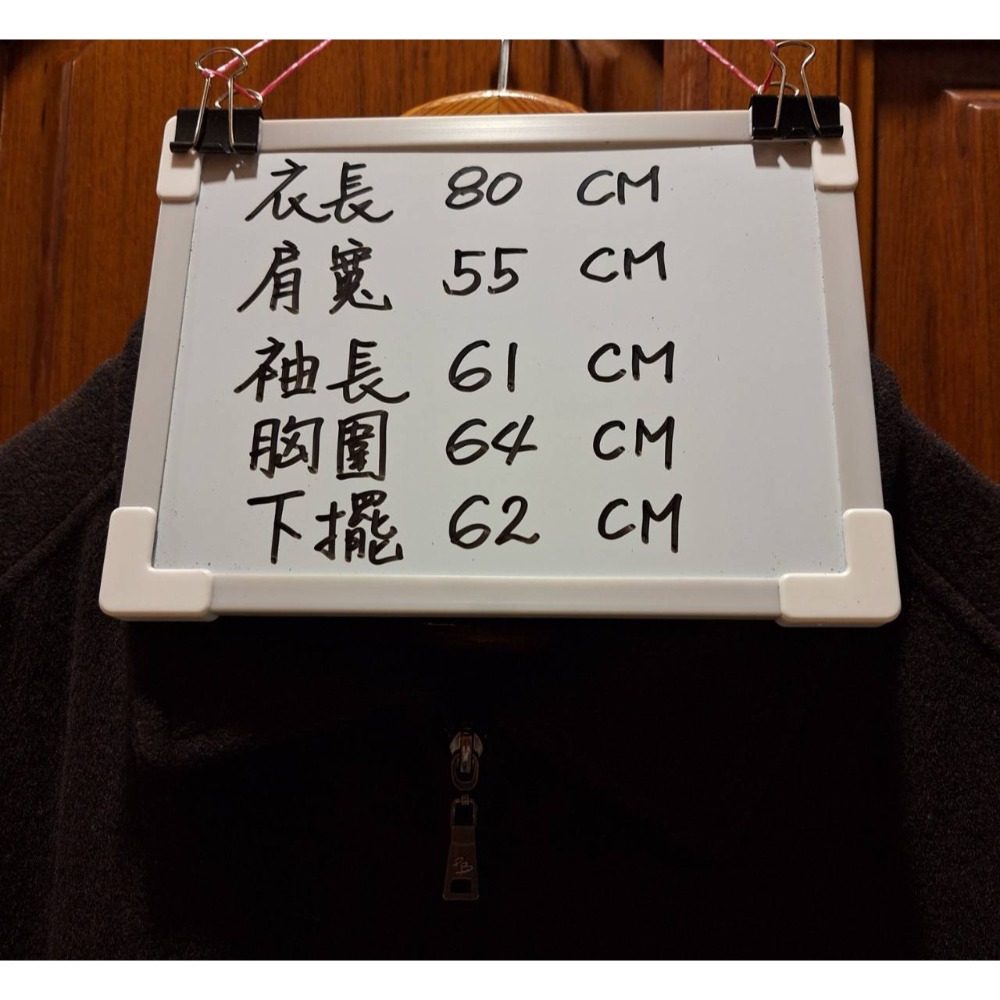 二手PIERRE BALMAIN男士冬季黑色中長版/拉鍊立領內刷毛保暖外套/60%羊毛, 尺碼3L號-細節圖10